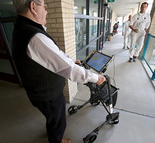 Illustration for article titled SatNav system for Zimmer Frames for Those Senior Moments